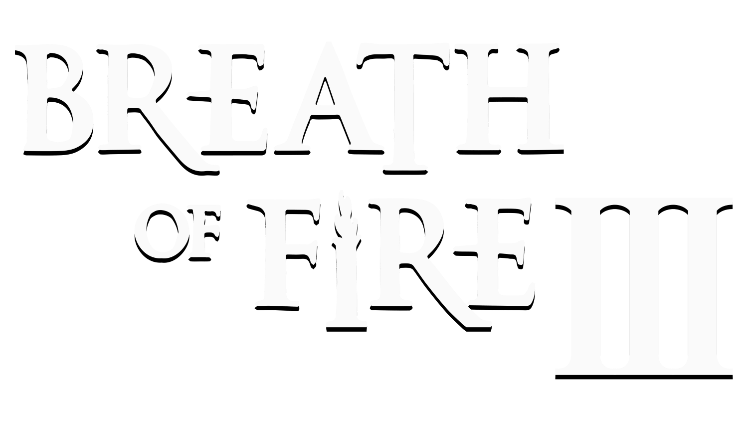 Breath of Fire III logo for Playstation